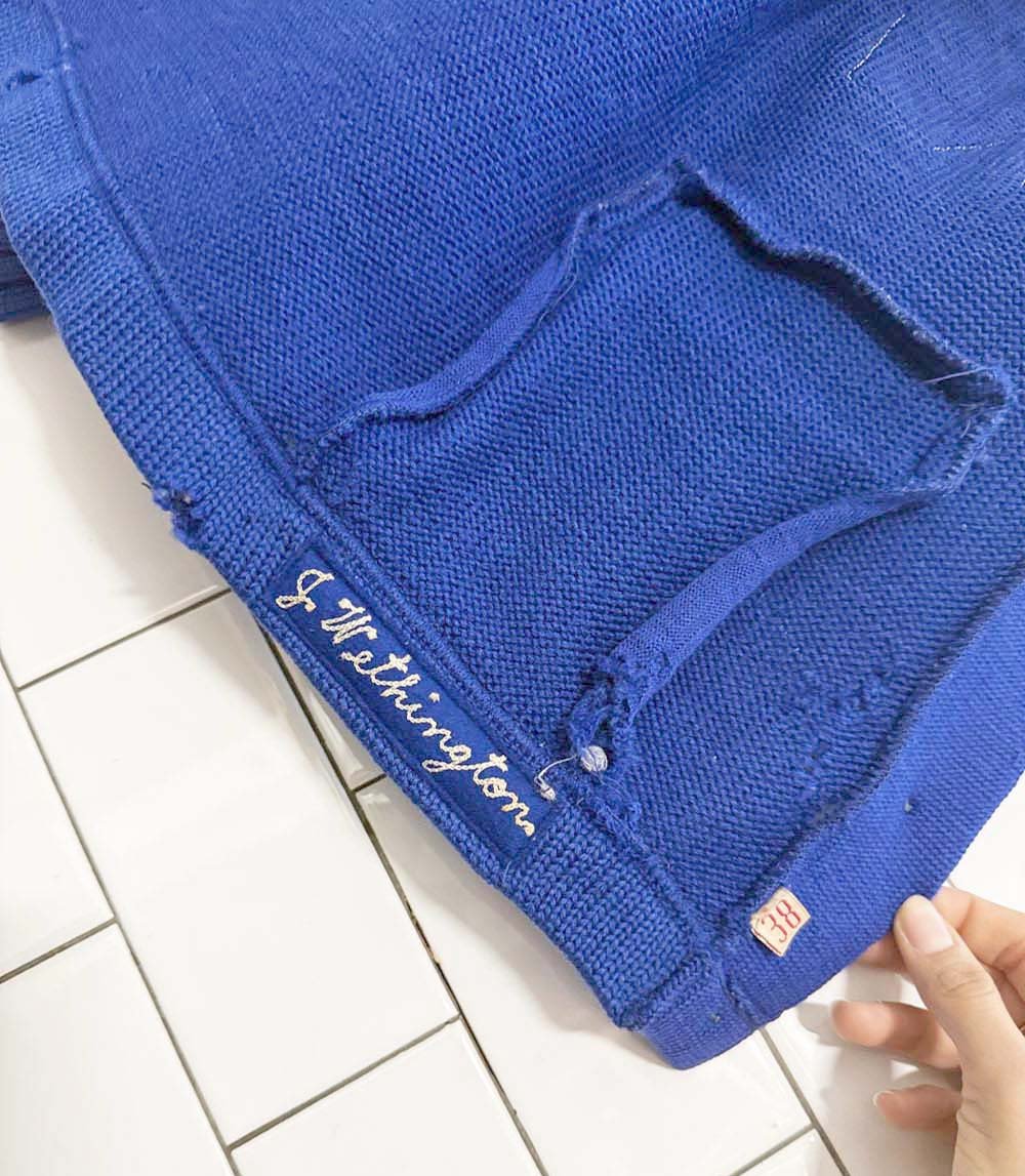 vintage 60s JUDY award sweater em - roe 1966 varsity cardigan | indianapolis - good market thrift store