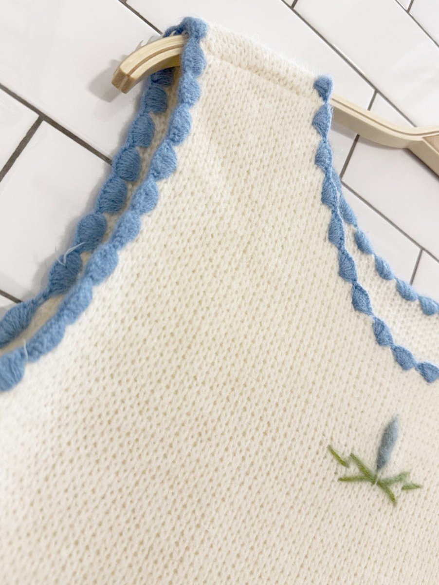 vintage 60s lady carla soft knit sweater vest - good market thrift store