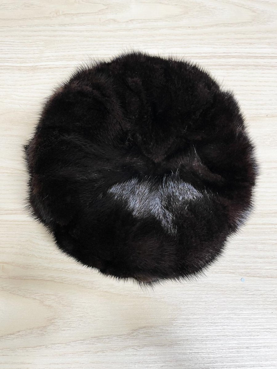 vintage 60s mink fur beret - good market thrift store