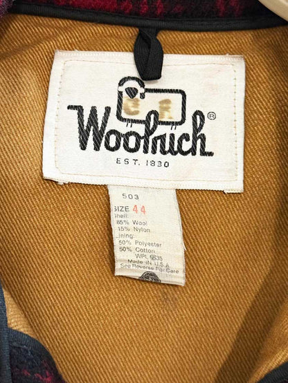 vintage 60s woolrich wool - blend plaid mackinaw hunting coat | made in USA - good market thrift store