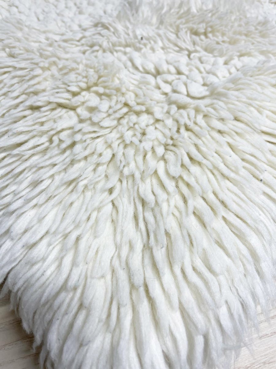 vintage 70s argyle shag area rug - good market thrift store