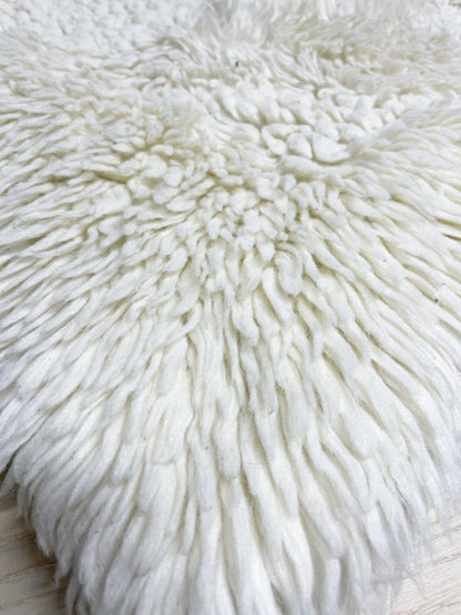 vintage 70s argyle shag area rug - good market thrift store