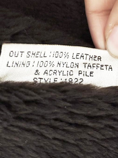 vintage 70s benman's leather plush belted jacket | zip out lining - good market thrift store