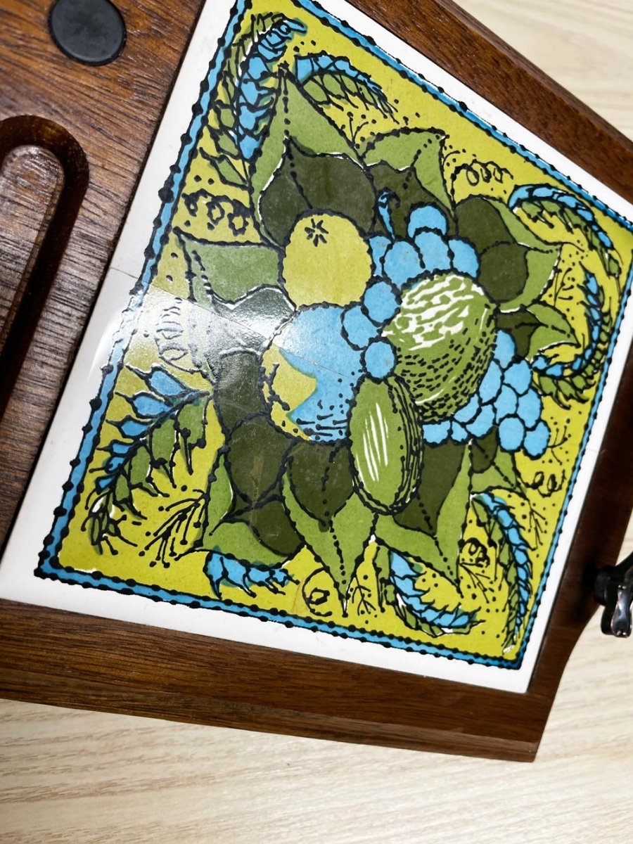 vintage 70s cheeseboard charcuterie hardwood tray | made in Japan - good market thrift store