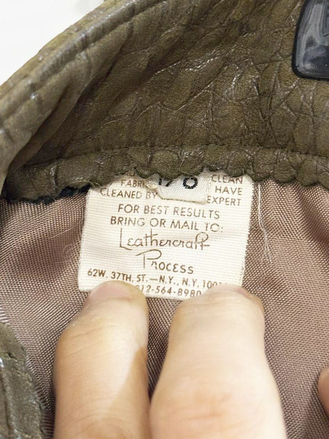 vintage 70s christian lauren lamb leather embossed pleated pants | paris new york | talon zipper - good market thrift store