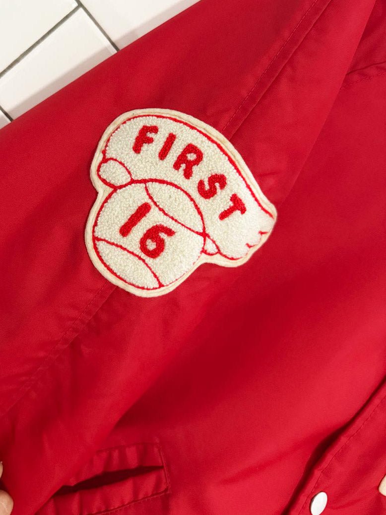 vintage 70s D&R orchid slow pitch baseball coaches jacket - good market thrift store