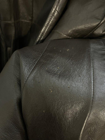 vintage 70s fur trim leather penny lane coat | rajac leathers - good market thrift store