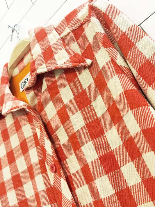 vintage 70s garland wool check shirt jacket | made in USA - good market thrift store