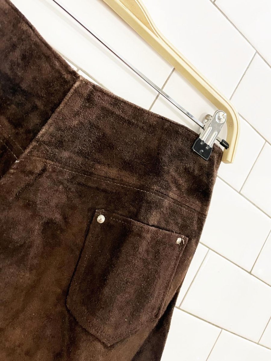 vintage 70s gonita soft suede festival micro shorts | made in Uruguay - good market thrift store