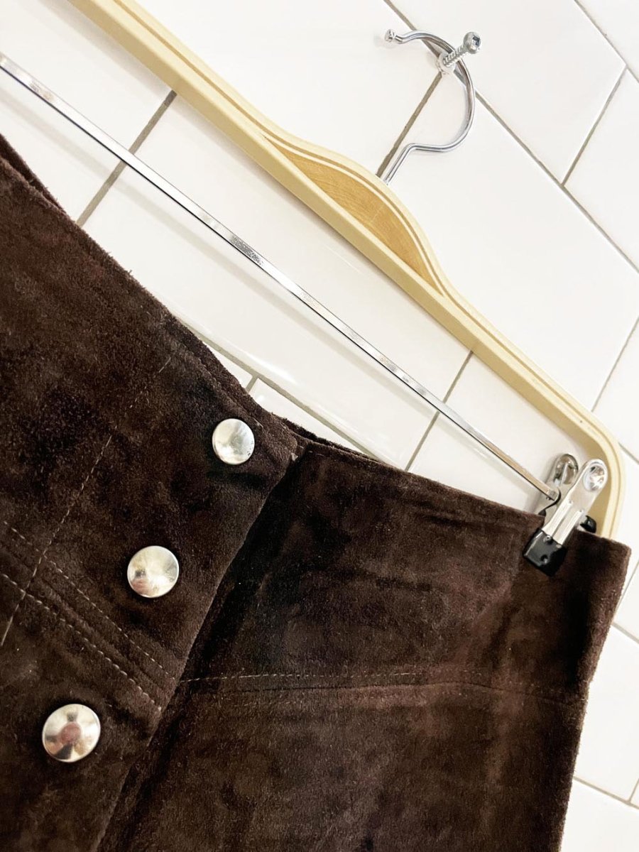 vintage 70s gonita soft suede festival micro shorts | made in Uruguay - good market thrift store