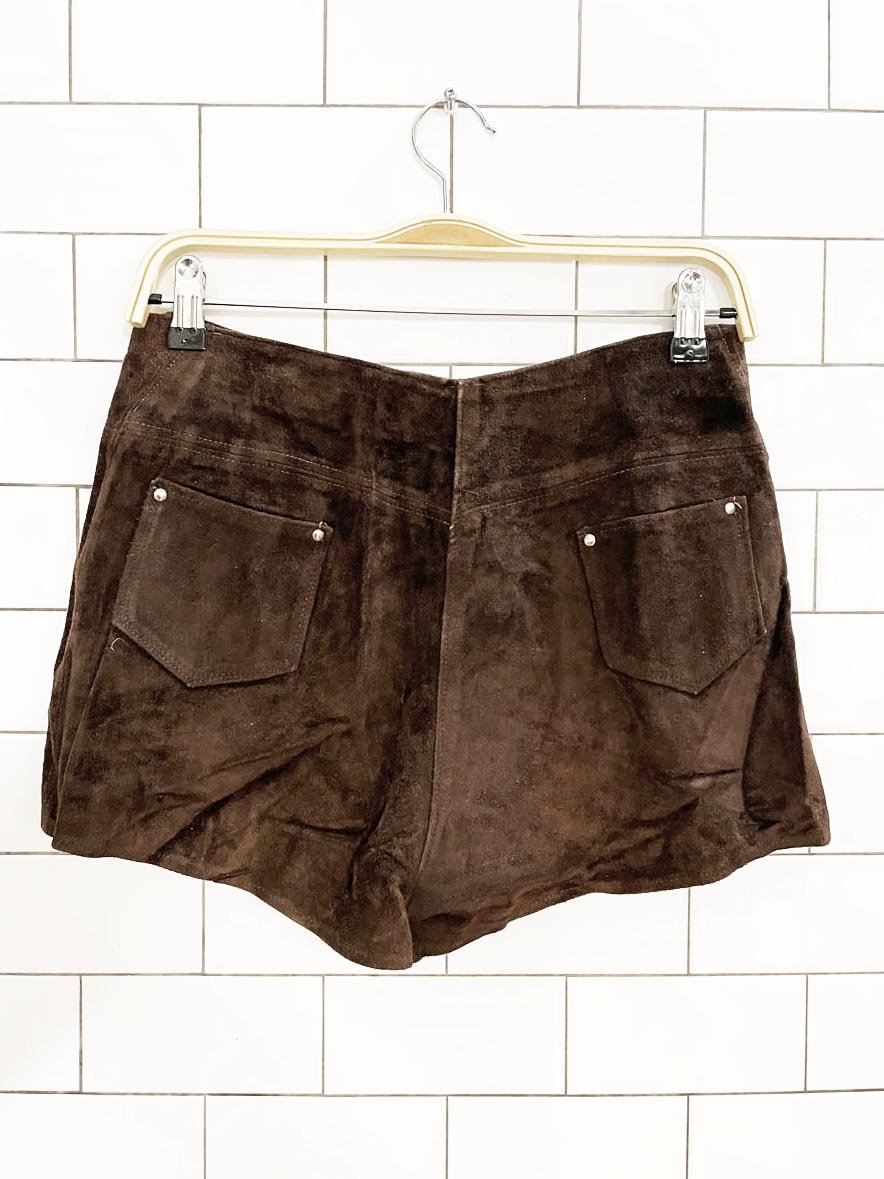 vintage 70s gonita soft suede festival micro shorts | made in Uruguay - good market thrift store
