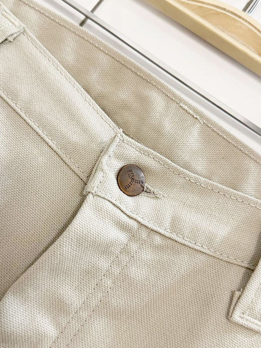 vintage 70s gwg pressed canvas bootcut pants | made in Canada - good market thrift store