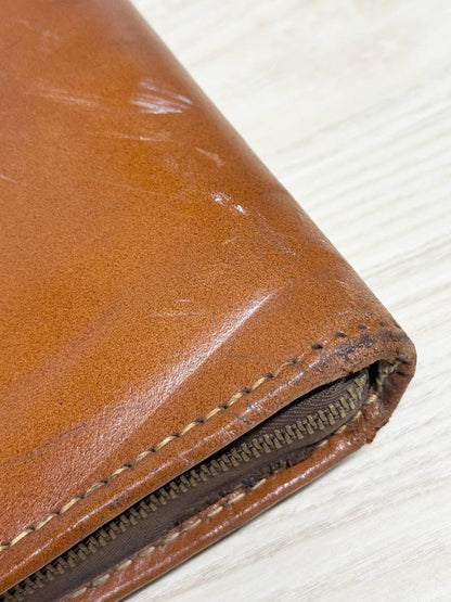 vintage 70s leather zip legal folio case | laptop bag | talon zipper - good market thrift store