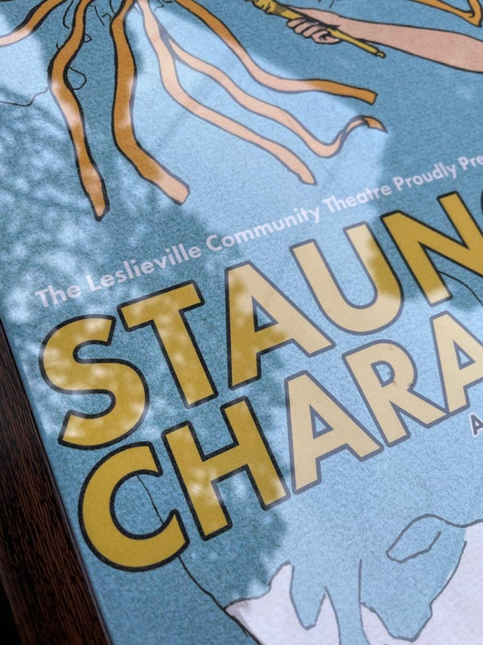 vintage 70s leslieville theatre reprint poster framed - good market thrift store