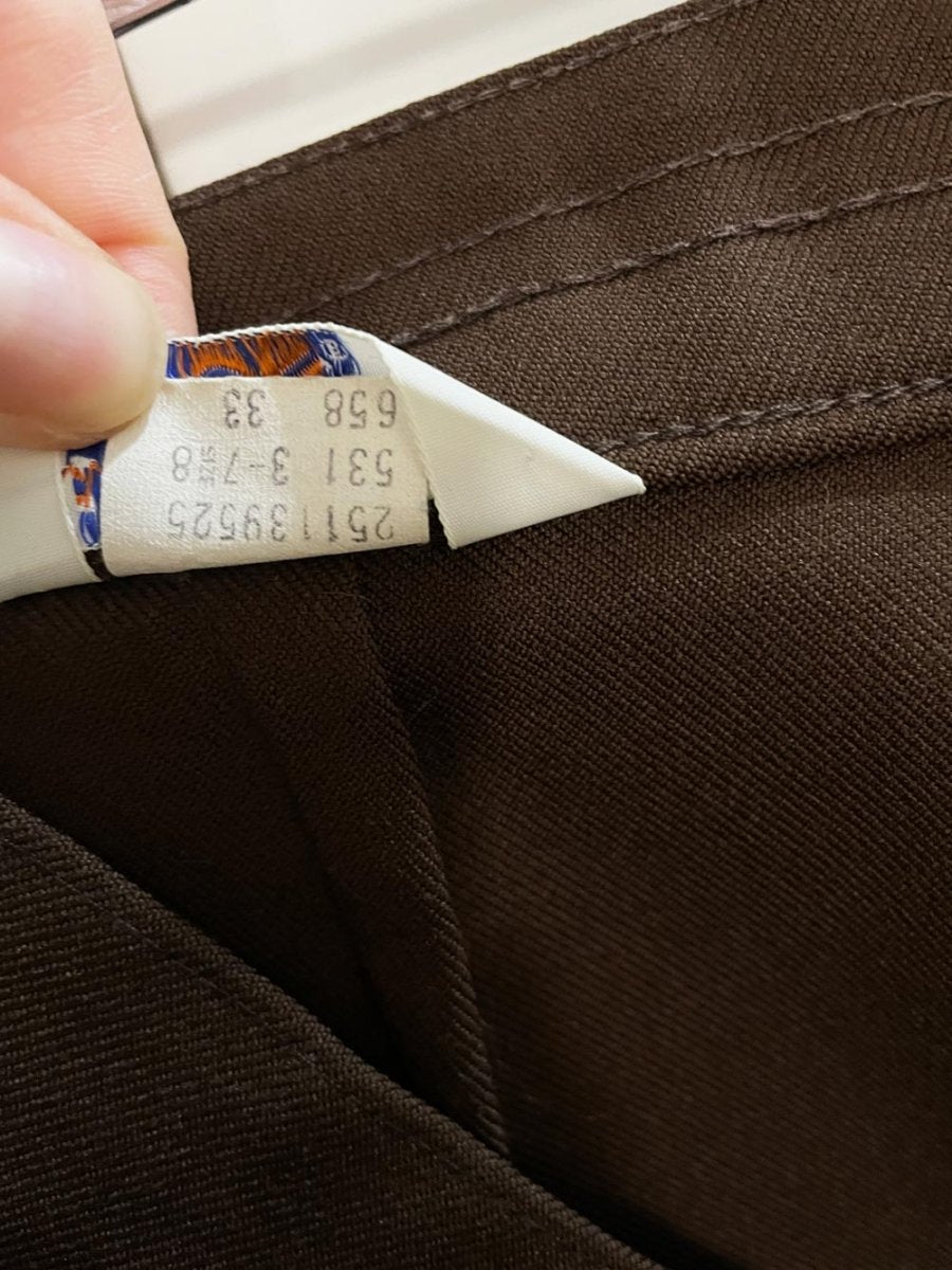 vintage 70s levi's bend over high rise wide leg slacks - good market thrift store