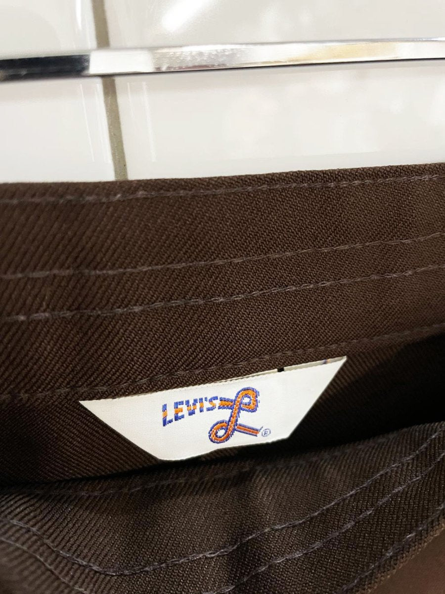 vintage 70s levi's bend over high rise wide leg slacks - good market thrift store