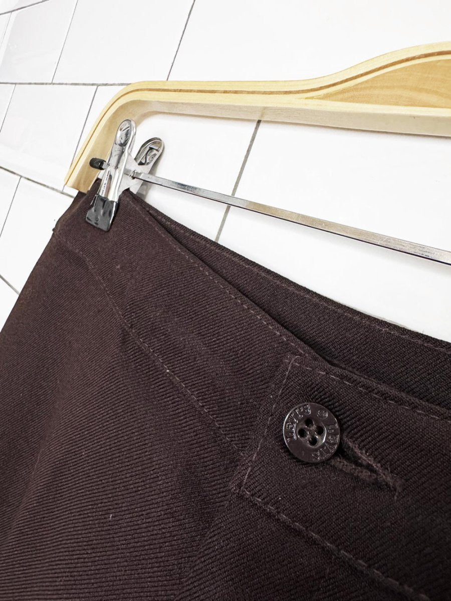 vintage 70s levi's bend over high rise wide leg slacks | scovill zipper - good market thrift store
