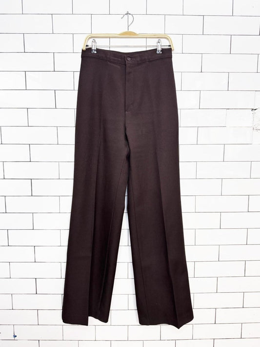 vintage 70s levi's bend over high rise wide leg slacks | scovill zipper - good market thrift store