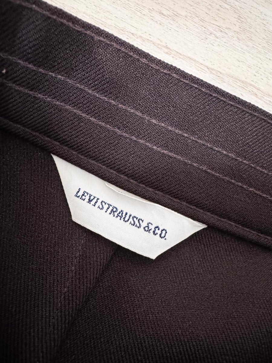 vintage 70s levi's bend over high rise wide leg slacks | scovill zipper - good market thrift store