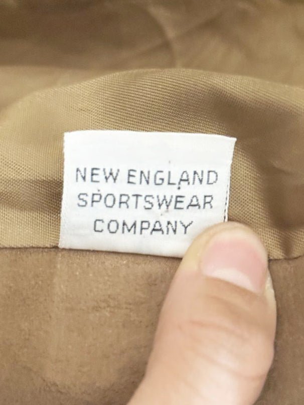 vintage 70s new england lamb suede + leather trim jacket | made in USA - good market thrift store