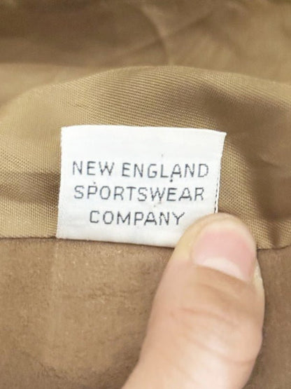 vintage 70s new england lamb suede + leather trim jacket | made in USA - good market thrift store