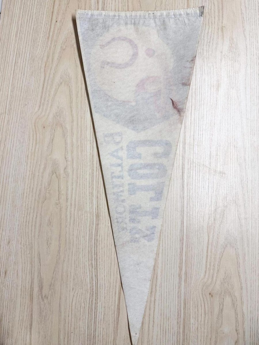 vintage 70s NFL baltimore colts felt pennant - good market thrift store