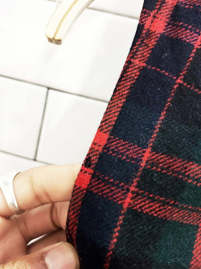 vintage 70s pendleton 100% wool plaid belted vest | made in usa - good market thrift store