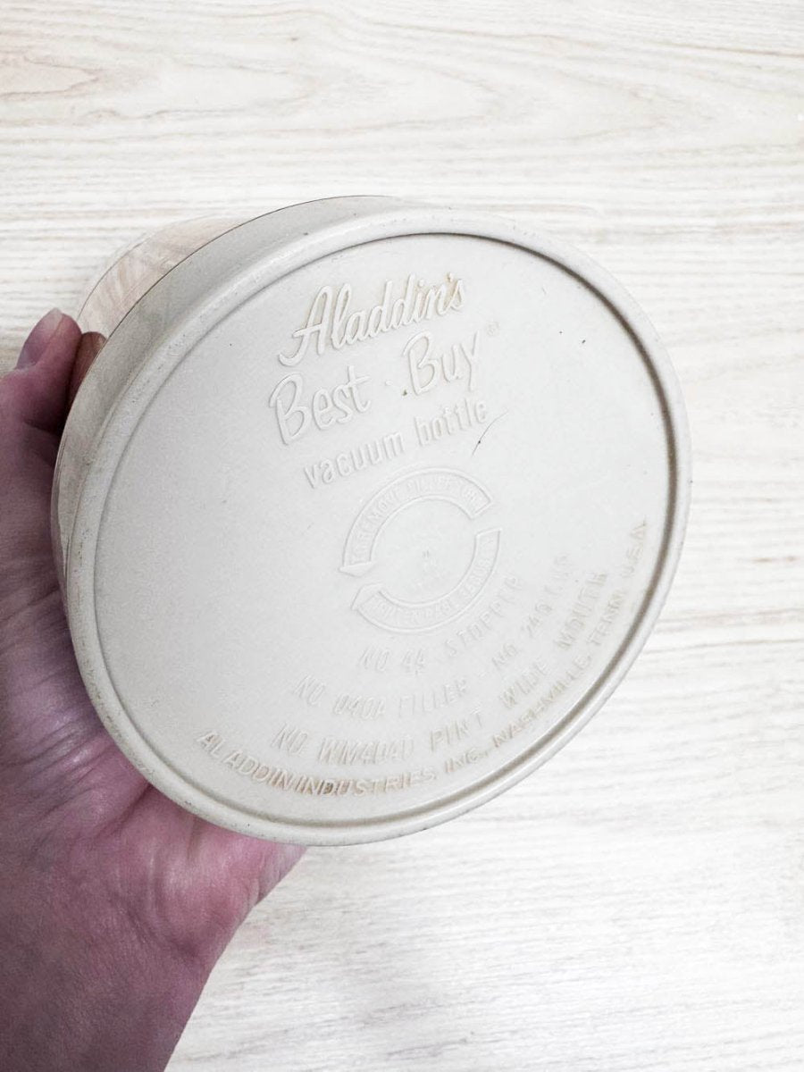 vintage 70s retro plaid aladdin thermos - good market thrift store