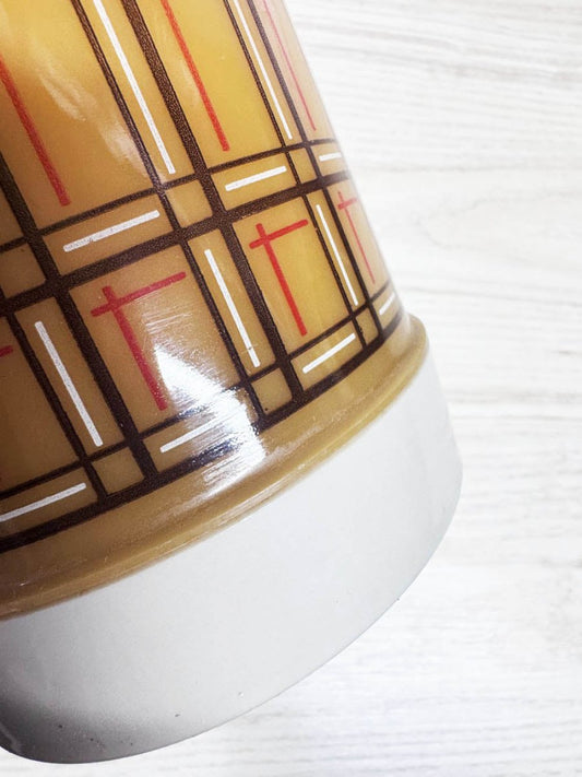vintage 70s retro plaid aladdin thermos - good market thrift store