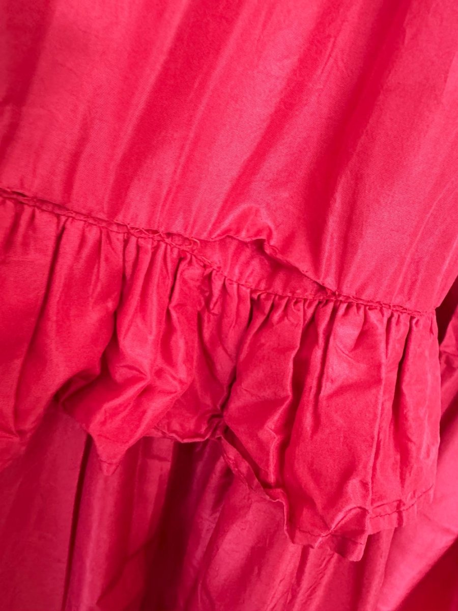 vintage 70s saint laurent rive gauche tiered ruffle full maxi skirt | made in France - good market thrift store