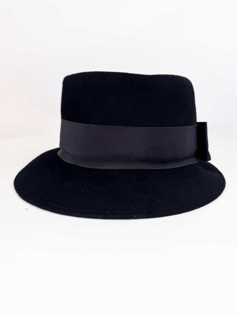 vintage 70s schiaparelli paris 100% wool hat | astre milliner - good market thrift store