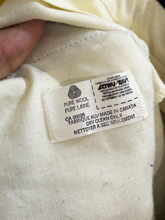 vintage 80s 100% wool pleated trousers - good market thrift store