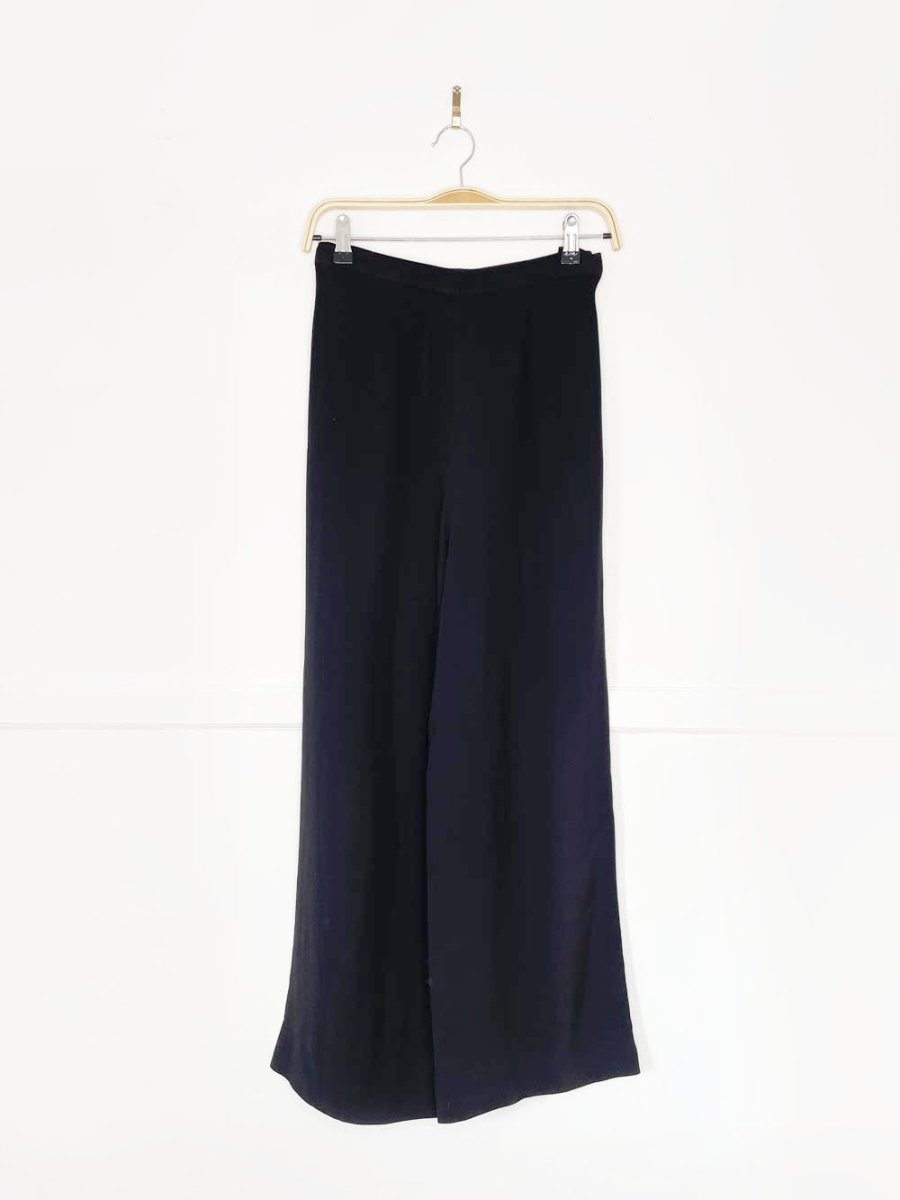 vintage 80s alfred sung crepe wide leg pants | made in Canada - good market thrift store