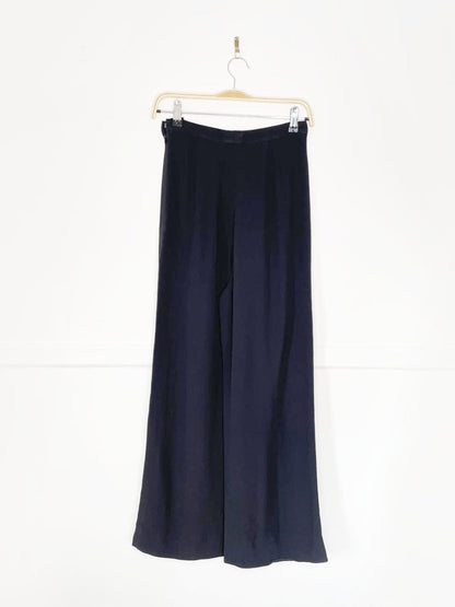 vintage 80s alfred sung crepe wide leg pants | made in Canada - good market thrift store