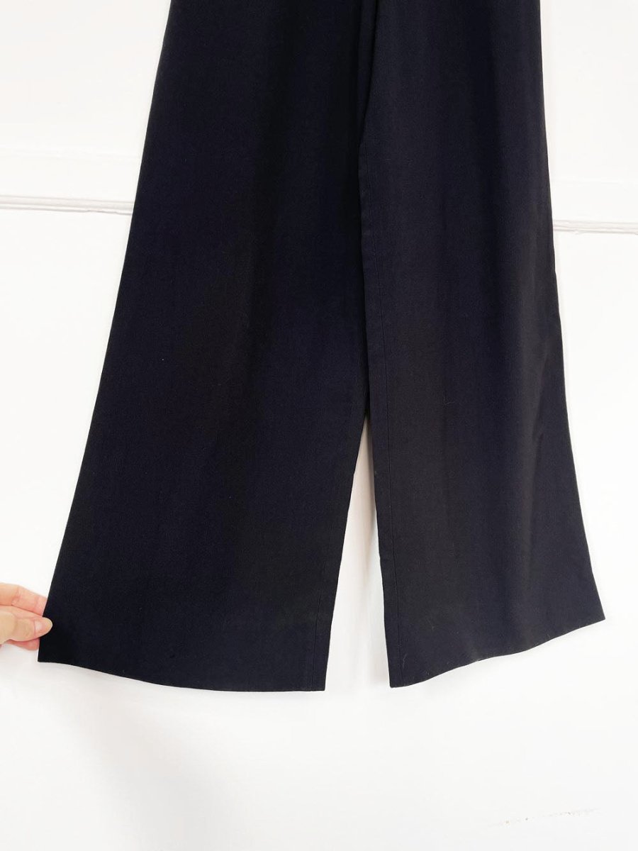 vintage 80s alfred sung crepe wide leg pants | made in Canada - good market thrift store
