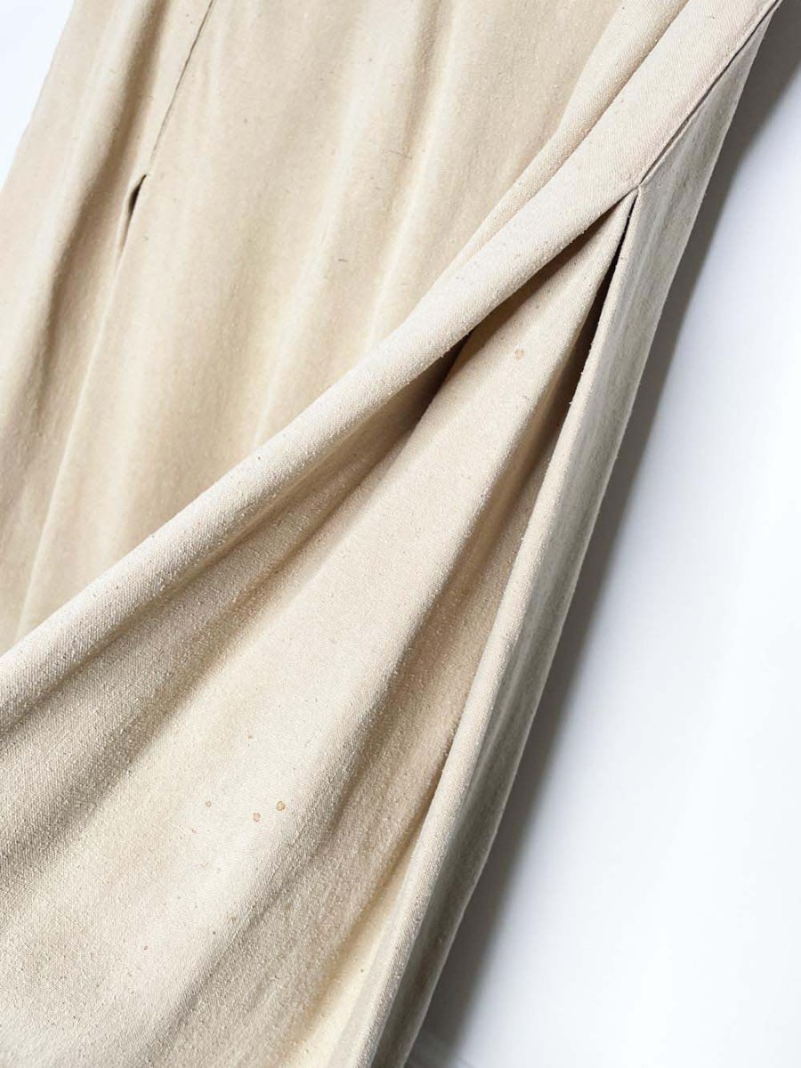 vintage 80s ann tjian 100% raw silk big pleat midi skirt | kenar - good market thrift store