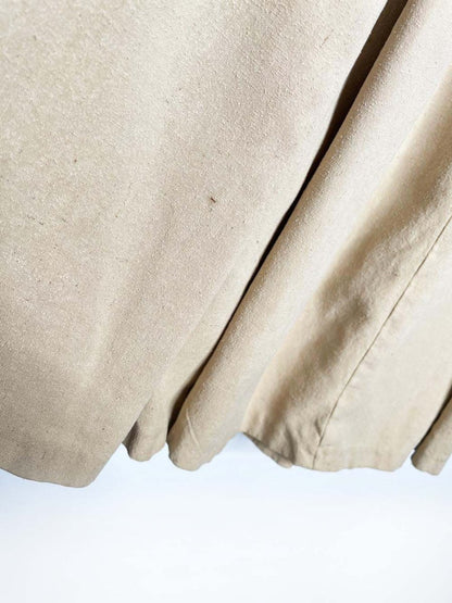 vintage 80s ann tjian 100% raw silk big pleat midi skirt | kenar - good market thrift store