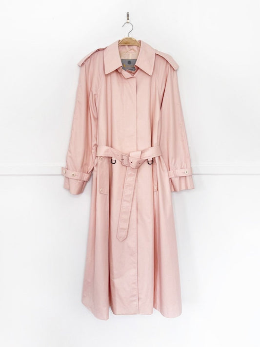 vintage 80s aquascutum cape back classic belted trench coat | aqua 5 | made in Canada - good market thrift store