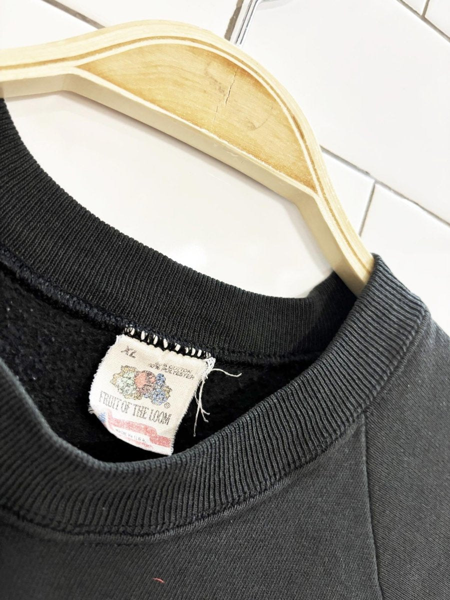 vintage 80s bahamas flamingo club cropped sweatshirt - good market thrift store