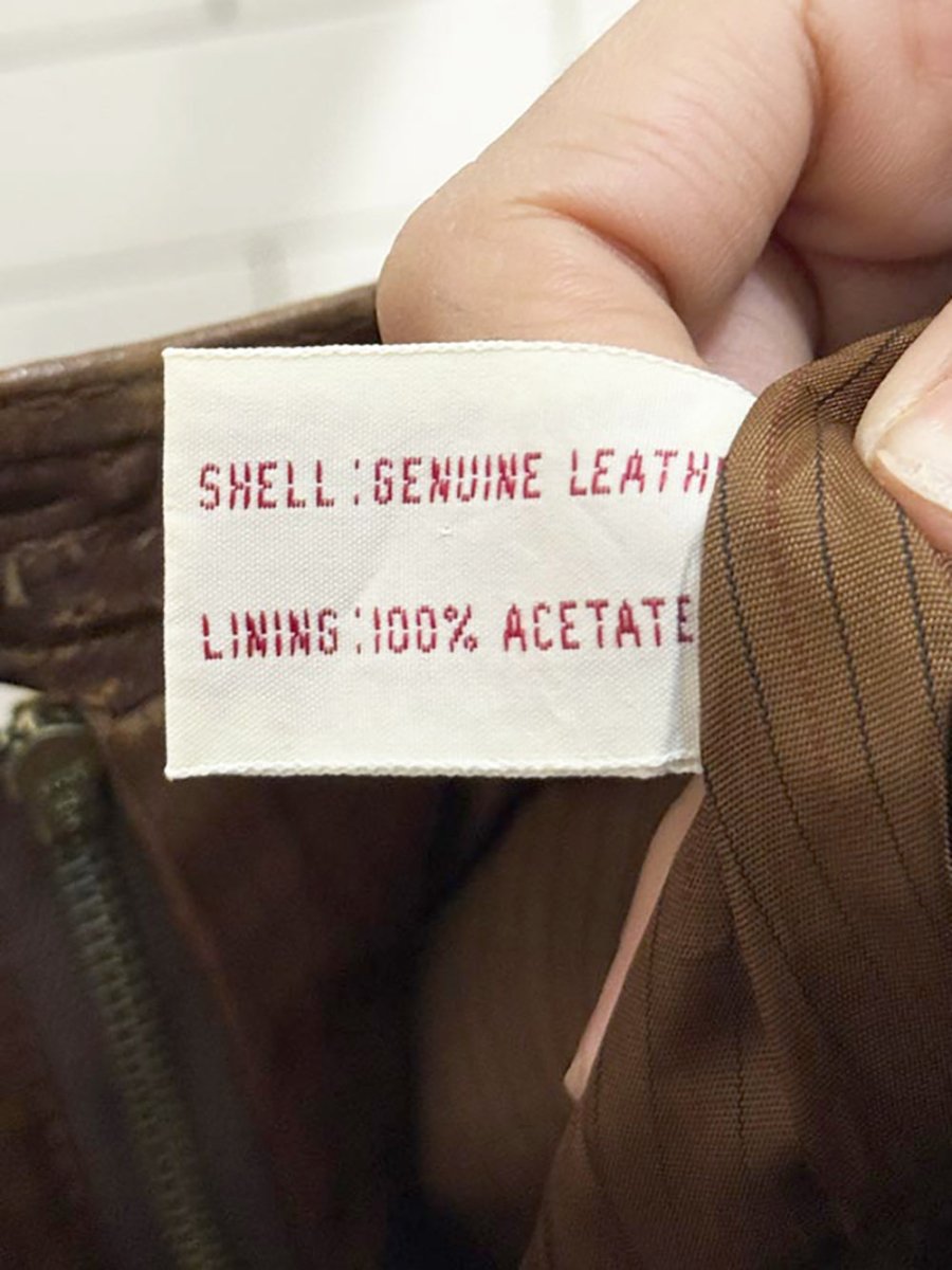 vintage 80s banana republic the leather waking skirt | lambskin midi - good market thrift store