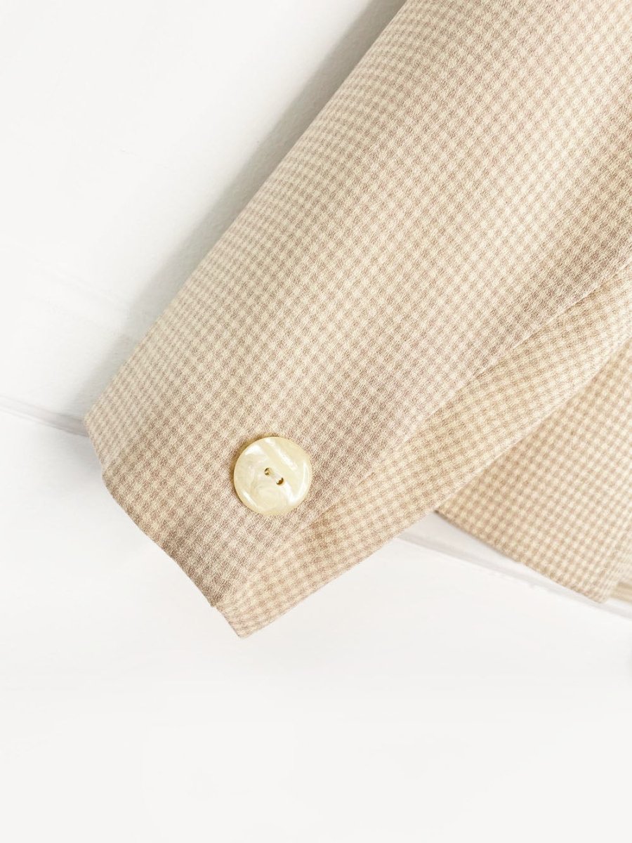 vintage 80s braemar wool - blend gingham plaid blazer | michelle monet - good market thrift store