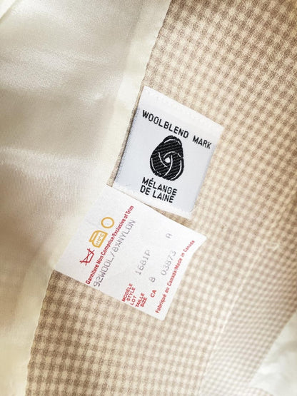 vintage 80s braemar wool - blend gingham plaid blazer | michelle monet - good market thrift store