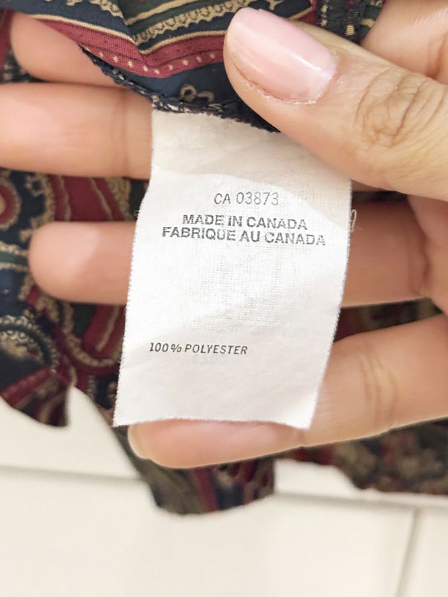 vintage 80s braemer paisley striped shirt | jeremy scott | made in Canada - good market thrift store