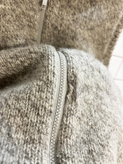 vintage 80s caldwell wool knit sherpa lined sweater vest - good market thrift store