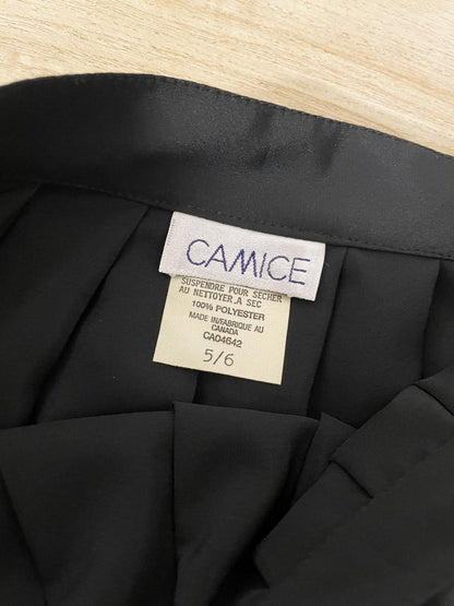 vintage 80s camice pleated sateen midi skirt - good market thrift store