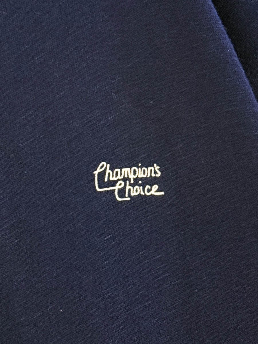 vintage 80s champion's choice 1/4 zip logo sweatshirt - good market thrift store