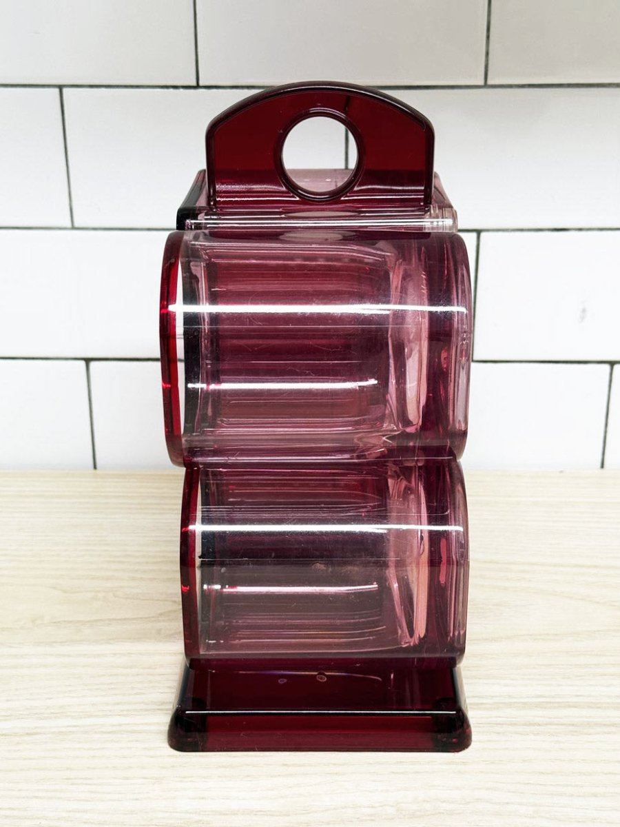 vintage 80's charwood vancouver stacking lucite mugs - good market thrift store