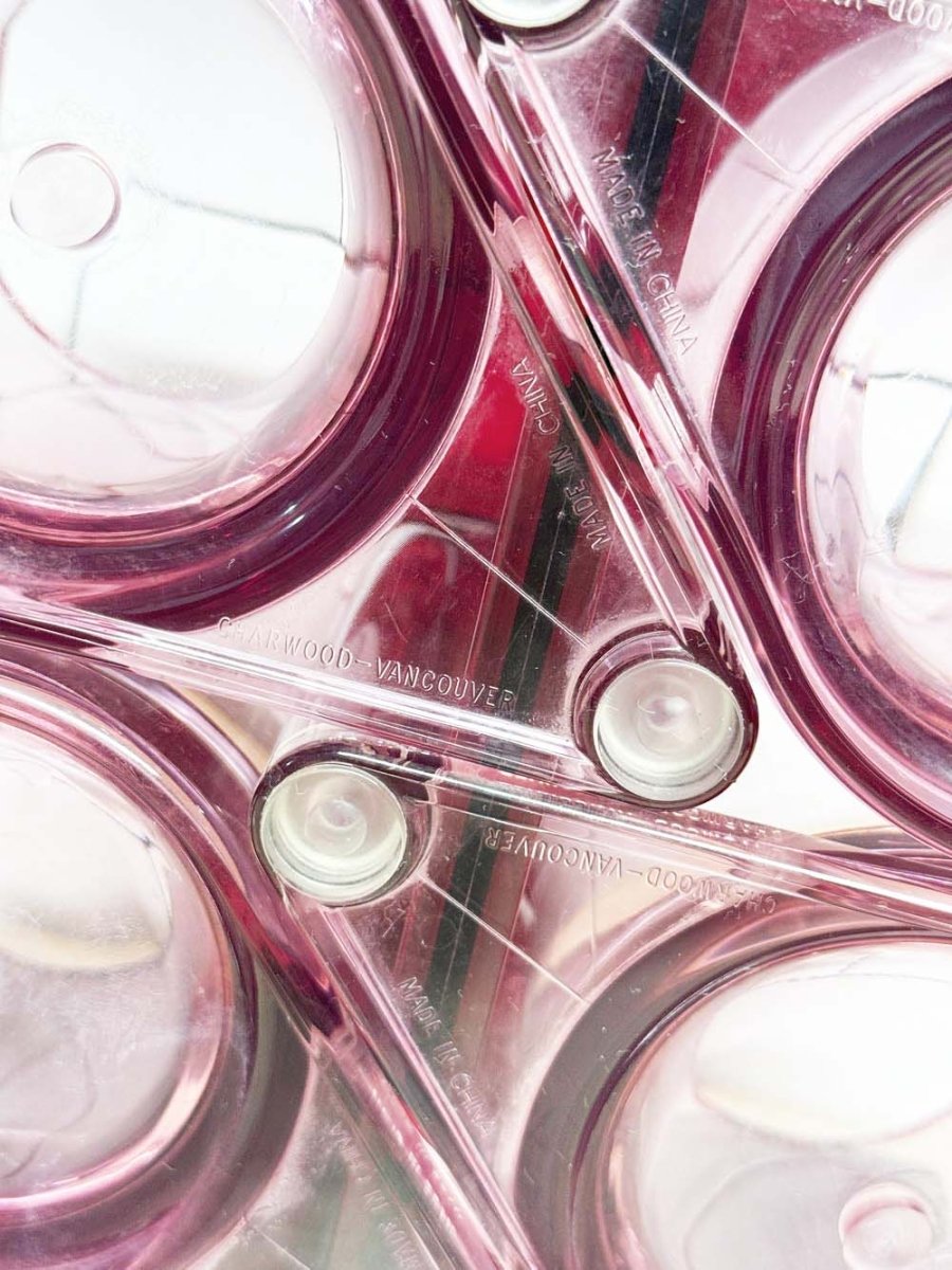 vintage 80's charwood vancouver stacking lucite mugs - good market thrift store