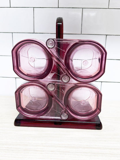 vintage 80's charwood vancouver stacking lucite mugs - good market thrift store