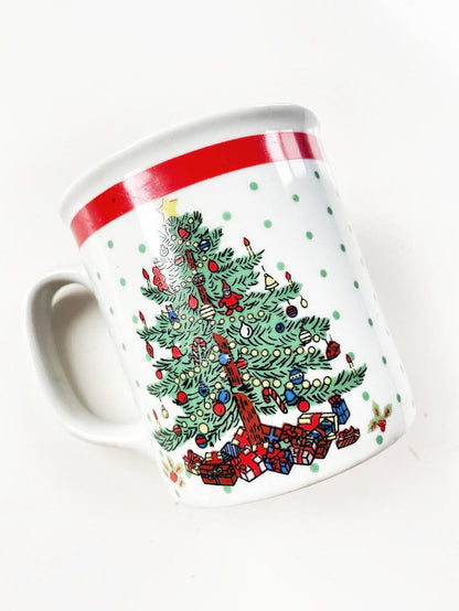 vintage 80s christmas tree mug | alco - good market thrift store